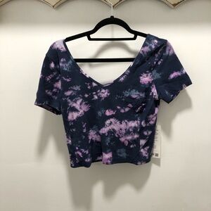 NWT Lululemon tie dye diamond dye align top